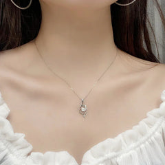 Heart - to - Heart Diamond Necklace - Liora