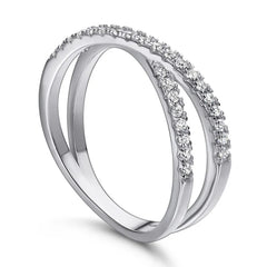 Intertwined Sparkle Ring | S925 Silver | Liora Gems