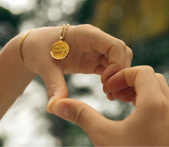 Timeless Whispers: Vintage Engraved Round Necklace