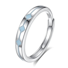 Lattice Glow Band and Dream Bow Band | S925 Silver | Luminous enamel