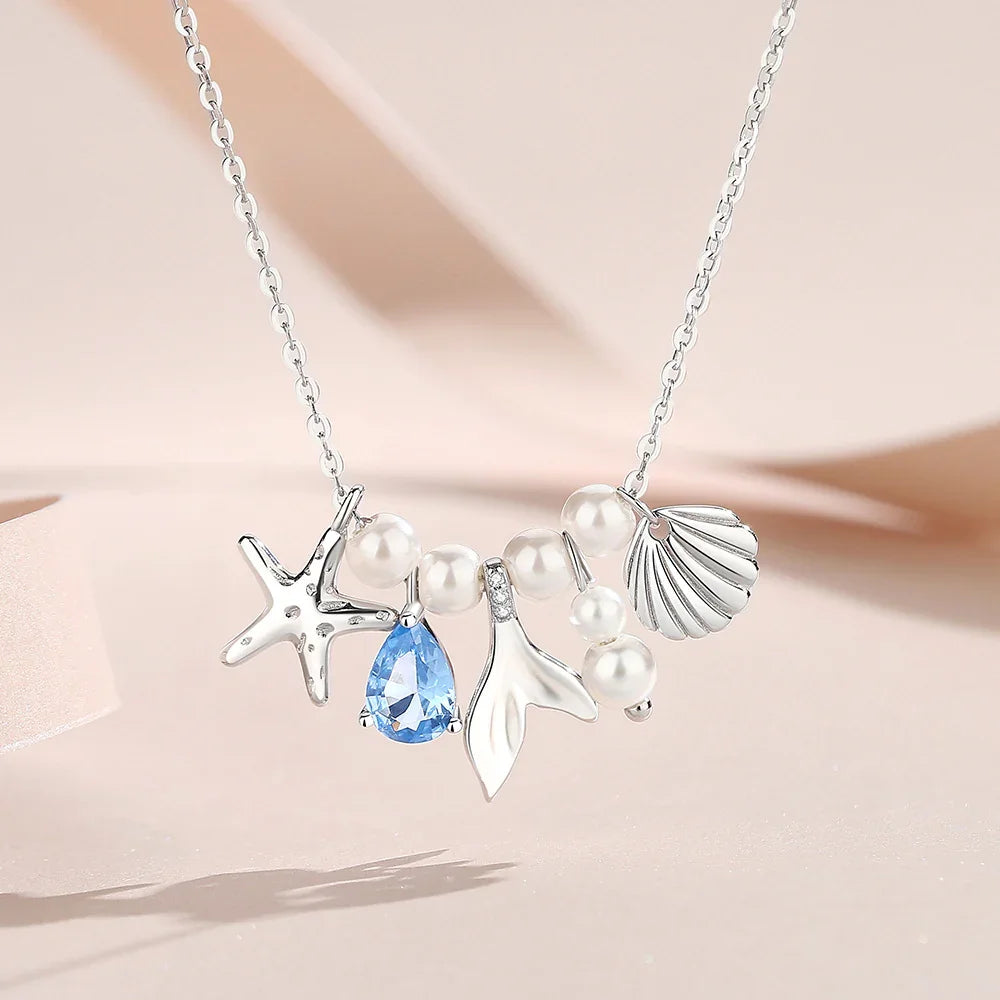 Ocean Reverie Necklace | S925 Silver | Liora Gem