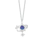 Celestial Orbit Glass Stone Necklace | S925 Silver | Liora Gem