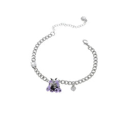 Dusky Enchantment Rabbit Bracelet | Sustainable Metal | Enamel