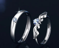 Star-Shining Vow & Glittering Love Words | S925 Silver | Moissanite