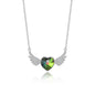 The SERAPH WING Heart Necklace  | S925 Silver | Liora Crystal