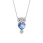 Enchanted Owl Ombré Pendant Necklace | S925 Silver | Liora Crystal