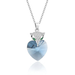 Enchanted Fox Ombré Necklace | S925 Silver | Liora Crystal