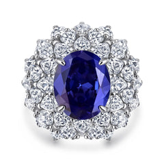 6ct Royal Sapphire Ring | S925 Silver | Sapphire