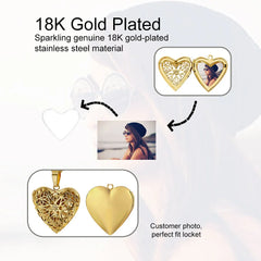 Laceheart Reliquary: Filigree Photo Locket Necklace