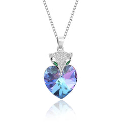Enchanted Fox Ombré Necklace | S925 Silver | Liora Crystal