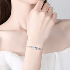 Glistening Ocean Bracelet | S925 Silver | Liora Crystal