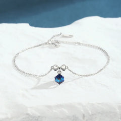 Midnight Ocean Bow Set | S925 Silver | Liora Crystal
