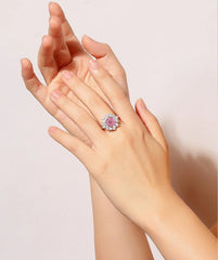 2ct Enchanted Ice Bloom Ring | S925 Silver | Liora Gems