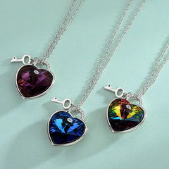 Heartlock Necklace  | S925 Silver | Liora Crystal