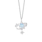Celestial Orbit Glass Stone Necklace | S925 Silver | Liora Gem
