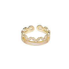 Crown & Shell Ring | Sustainable Metal | Liora Gems