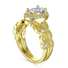 1.5ct Stellar Halo Ring | S925 Silver | Liora Gems