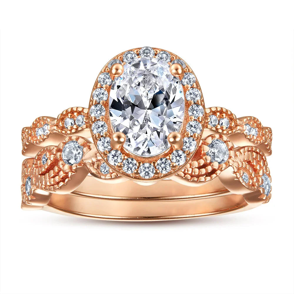 1.5ct Stellar Halo Ring | S925 Silver | Liora Gems