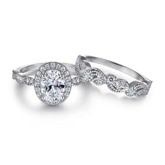 1.5ct Stellar Halo Ring | S925 Silver | Liora Gems