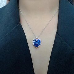 Heartlock Necklace  | S925 Silver | Liora Crystal