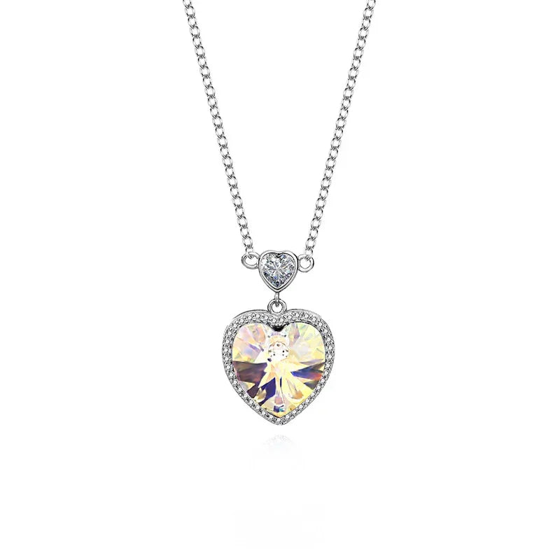 "Heart’s Vow" Necklace | S925 Silver | Liora Crystal