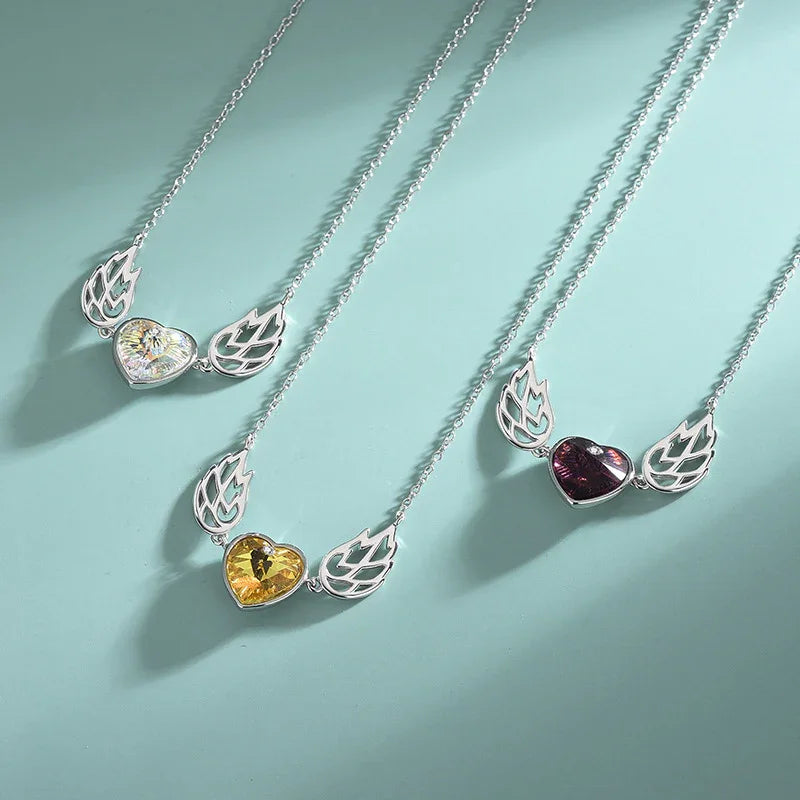 Celestial Heart Necklace  | S925 Silver | Liora Crystal
