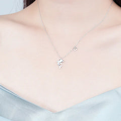 Dolphin Moonstone Necklace | S925 Silver | Moonstone