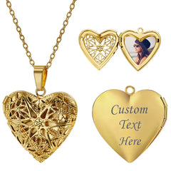Laceheart Reliquary: Filigree Photo Locket Necklace
