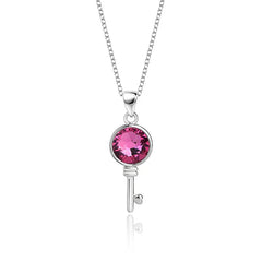 Liora Key Necklace | S925 Silver | Liora Crystal