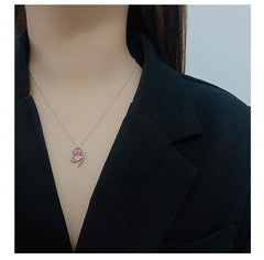 The AURORA HEART Necklace  | S925 Silver | Liora Crystal