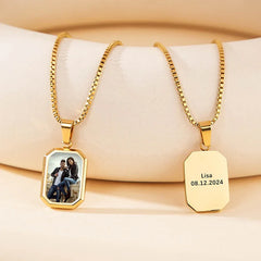 Thermo-Sensitive Photo Locket Necklace