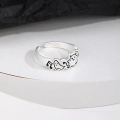 Doodle Ghost Ring | Sustainable Metal