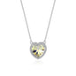Ocean’s Heart Pendant Necklace | S925 silver | Liora Crystal
