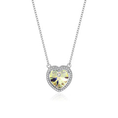 Ocean’s Heart Pendant Necklace | S925 silver | Liora Crystal