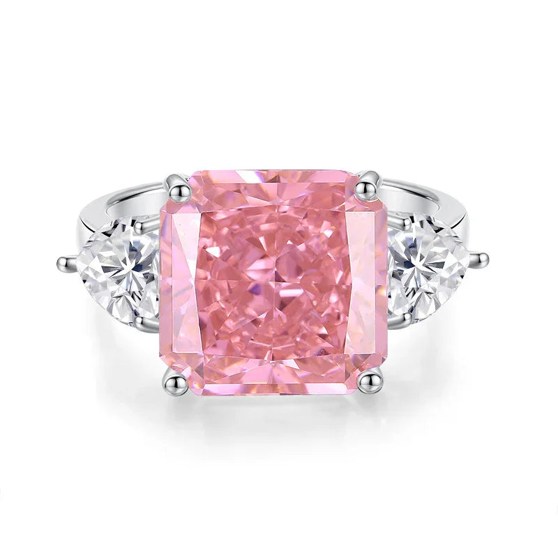 8ct Ice Square Cut Gemstone Ring | S925 Silver | Liora Gems