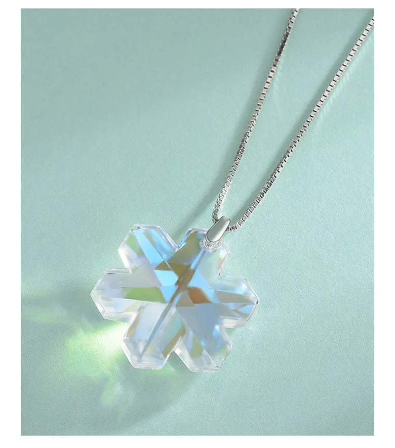 Frostlight Snowflake Necklace  | S925 Silver | Liora Crystal