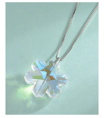 Frostlight Snowflake Necklace  | S925 Silver | Liora Crystal