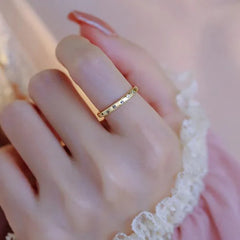 Gilded Stardust Ring | Sustainable Metal | Liora Gems