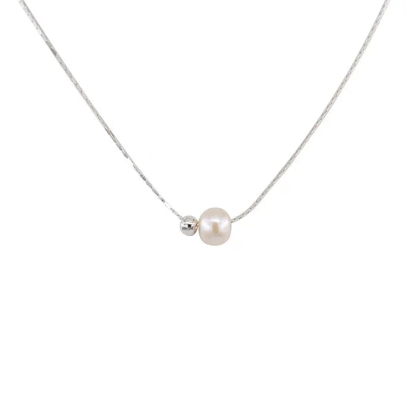 Silver Beads Reflecting Pearls| S925 Silver