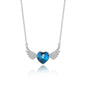 The SERAPH WING Heart Necklace  | S925 Silver | Liora Crystal
