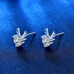 Exquisite Deer Diamond Earrings - Liora