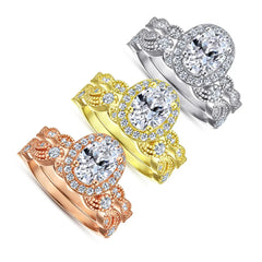 1.5ct Stellar Halo Ring | S925 Silver | Liora Gems