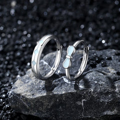 Lattice Glow Band and Dream Bow Band | S925 Silver | Luminous enamel