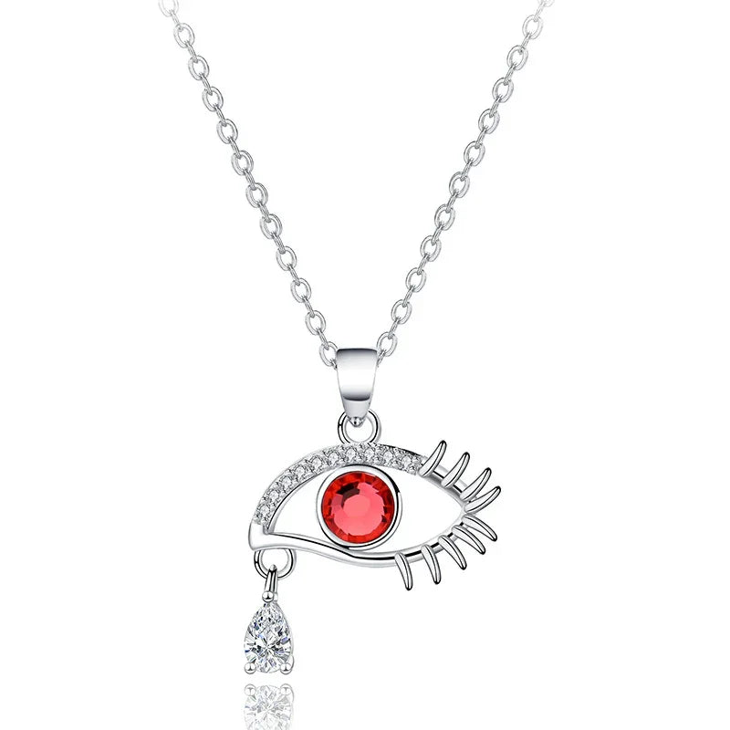 The DEMONIC Eye Necklace | S925 silver | Liora Crystal