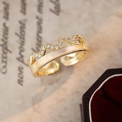 Crown & Shell Ring | Sustainable Metal | Liora Gems