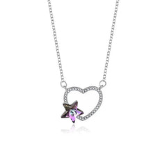 The CELEST Gradient Necklace  | S925 Silver | Liora Crystal