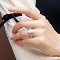 2ct Celestial Oval Ring | S925 Silver | Liora Gems