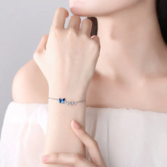 Starlight Butterfly Bracelet | S925 Silver | Liora Crystal