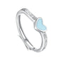 Stardust Current Band and  Heartstream Glow Ring | S925 Silver | Luminous enamel