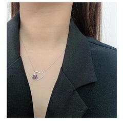 The CELEST Gradient Necklace  | S925 Silver | Liora Crystal